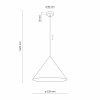 Lampa wisząca stożkowy klosz w pistacjowym kolorze do designerskich art deco wnętrz CONO L 11419 TK-LIGHTING